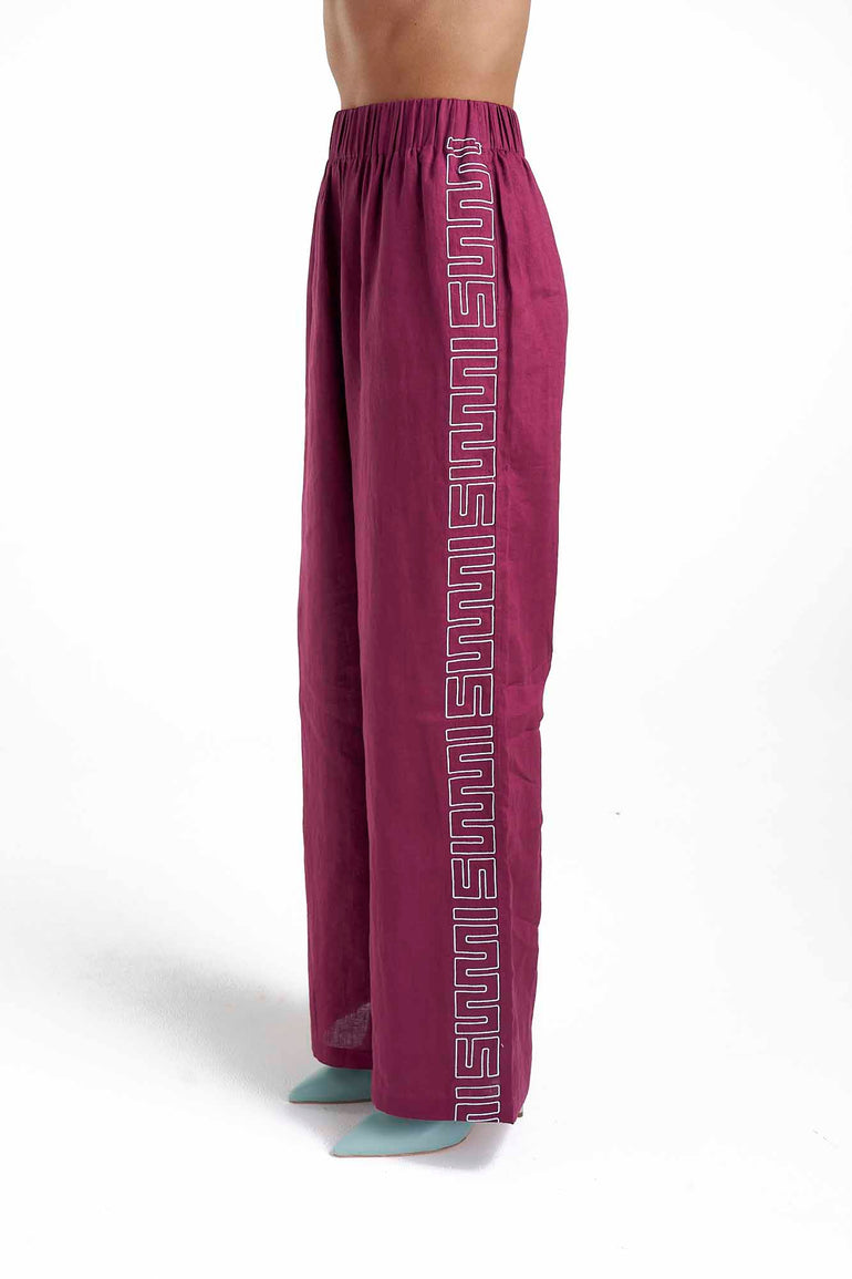 Summi Summi Sig Linen Pant Plum