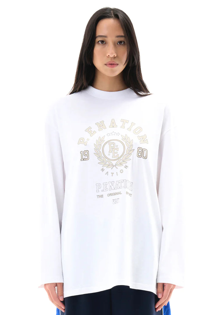 PE Nation Overland LS Tee Optic White