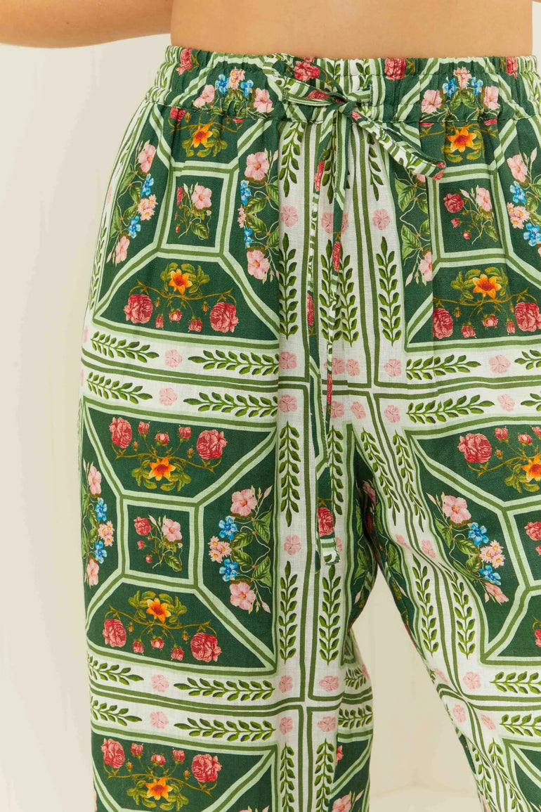 Palm Noosa Hallie Pant Flora Tile