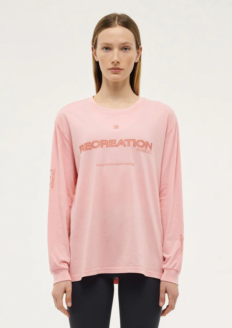 PE Nation Streamline LS Top Crystal Rose