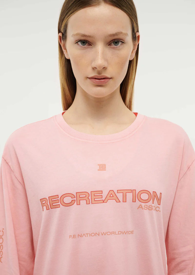 PE Nation Streamline LS Top Crystal Rose