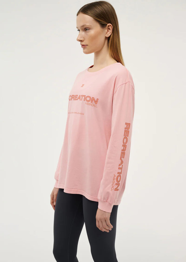 PE Nation Streamline LS Top Crystal Rose