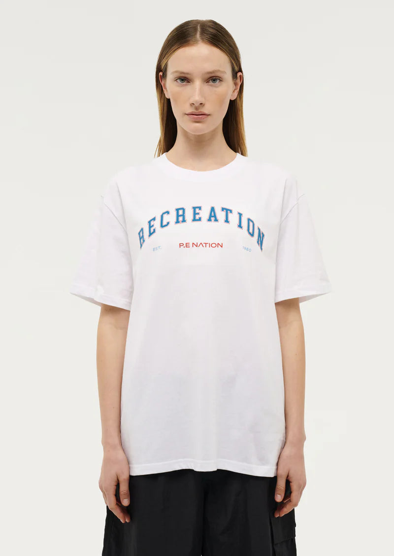 PE Nation Heyward Short Sleeve Tee Optic White