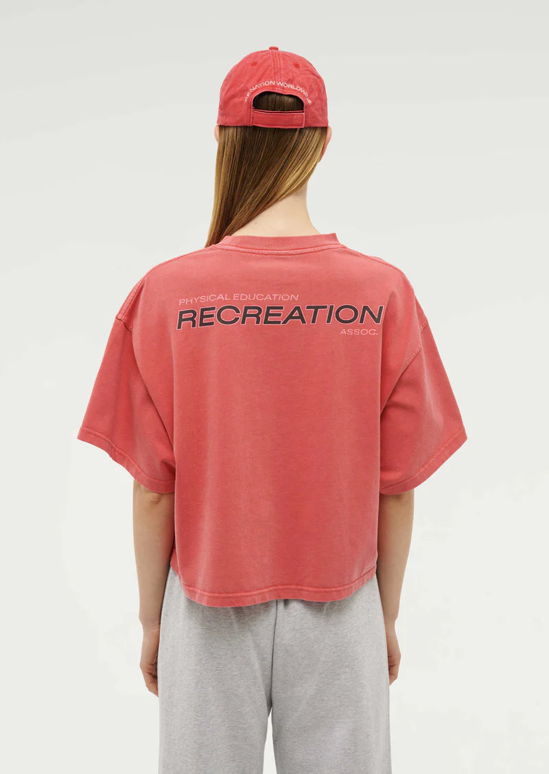 PE Nation Nomad Boxy Tee Poppy Red