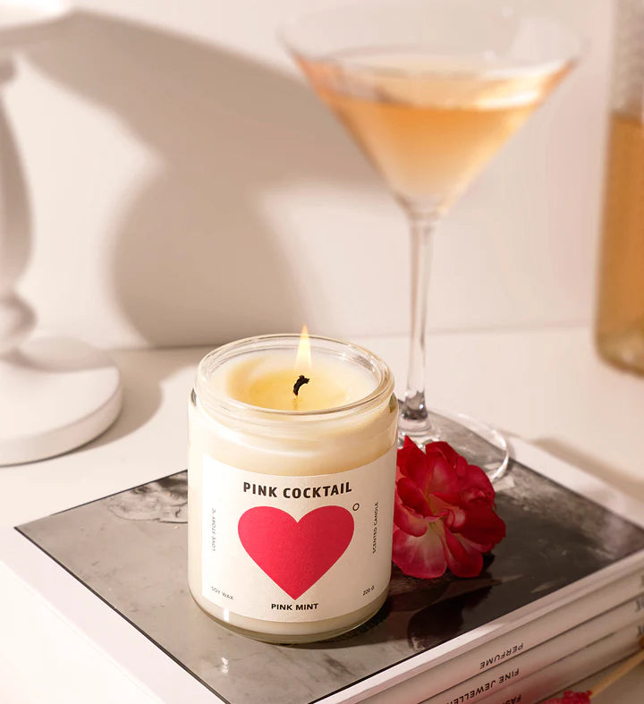 Pinkmint Pink Cocktail Soy Candle 220g