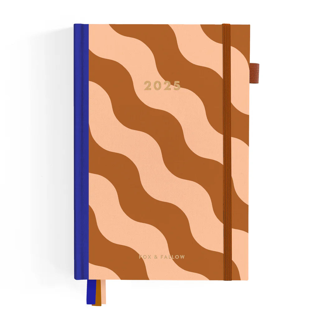 Fox & Fallow 2025 Horizontal Planner Rust Swirl