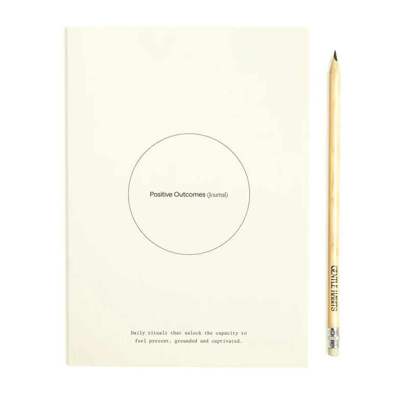Gentle Habits Positive Outcomes Journal White