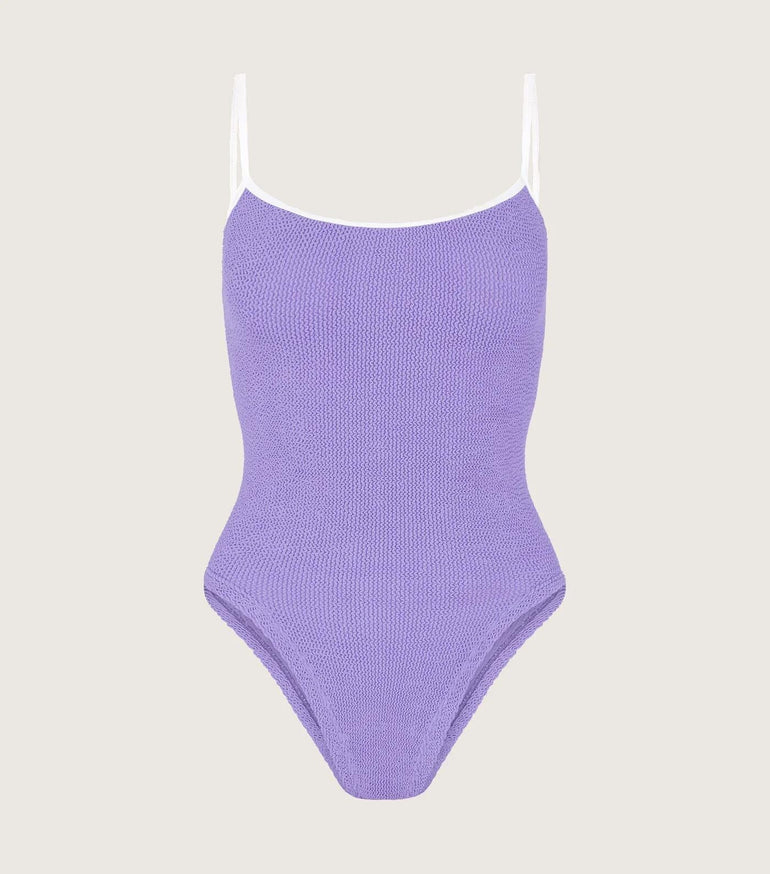 Hunza G Pamela Swim Lilac White