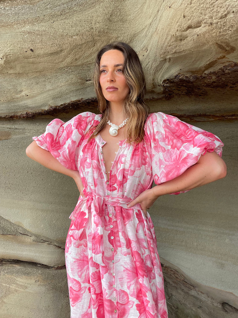 La Bohème Girls Camila Maxi Dress S/S Aloha Floral – La Bohème Lifestyle
