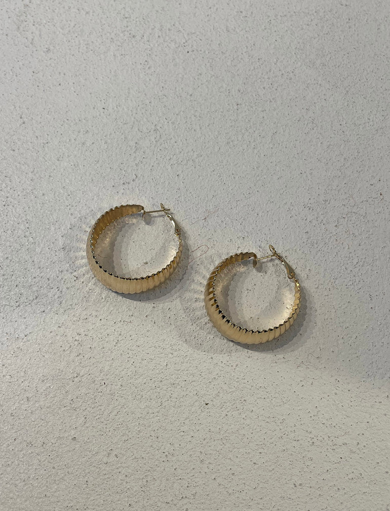 La Bohéme Girls Luna Gold Hoop Earrings