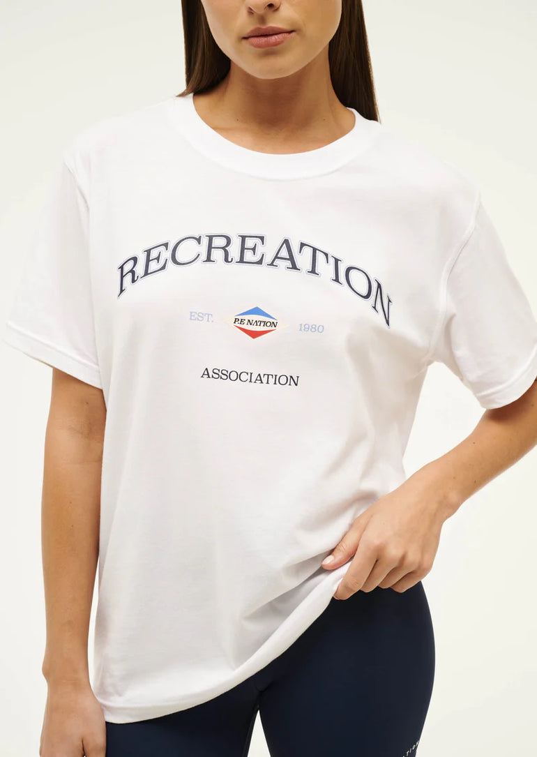 PE Nation Recreation Tee Optic White