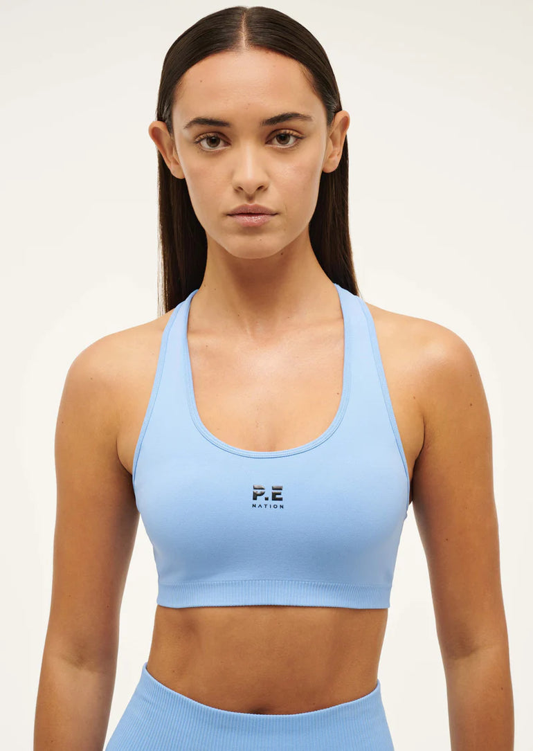 PE Nation Restore Seamless Sports Bra Cornflower Blue