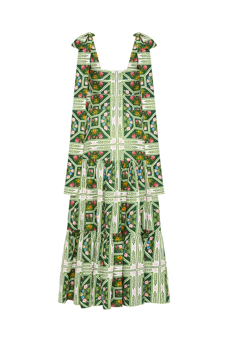 Palm Noosa Ana Dress Flora Tile