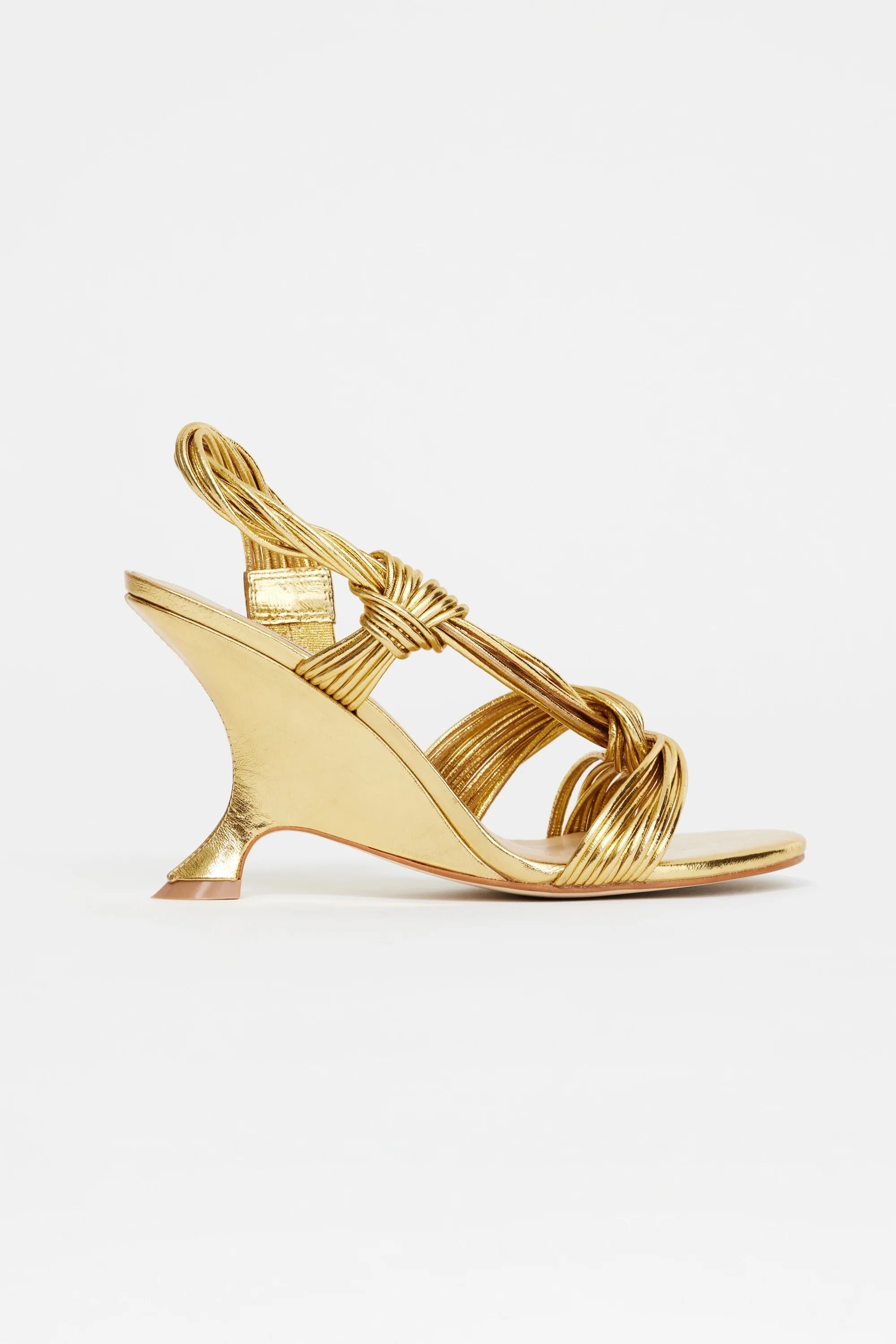 Acler Iverly Knot Wedge Gold