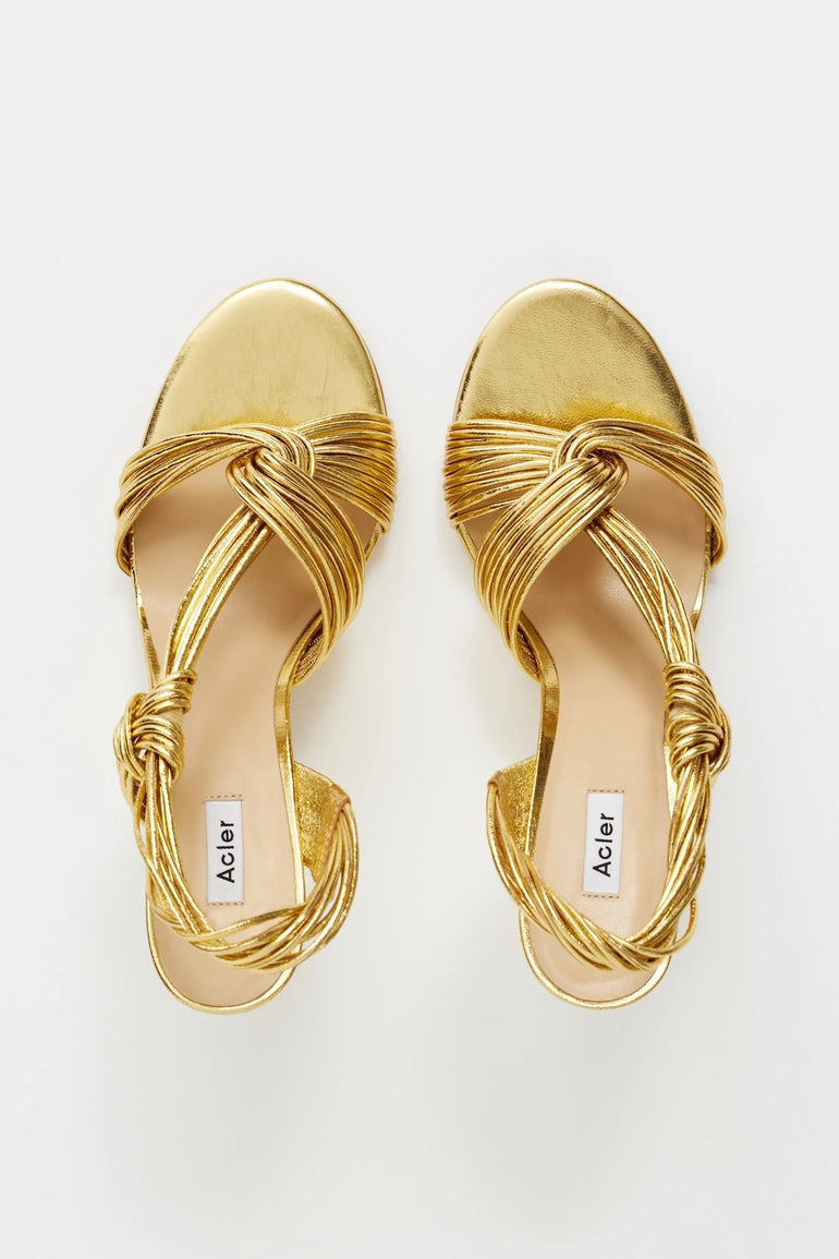 Acler Iverly Knot Wedge Gold