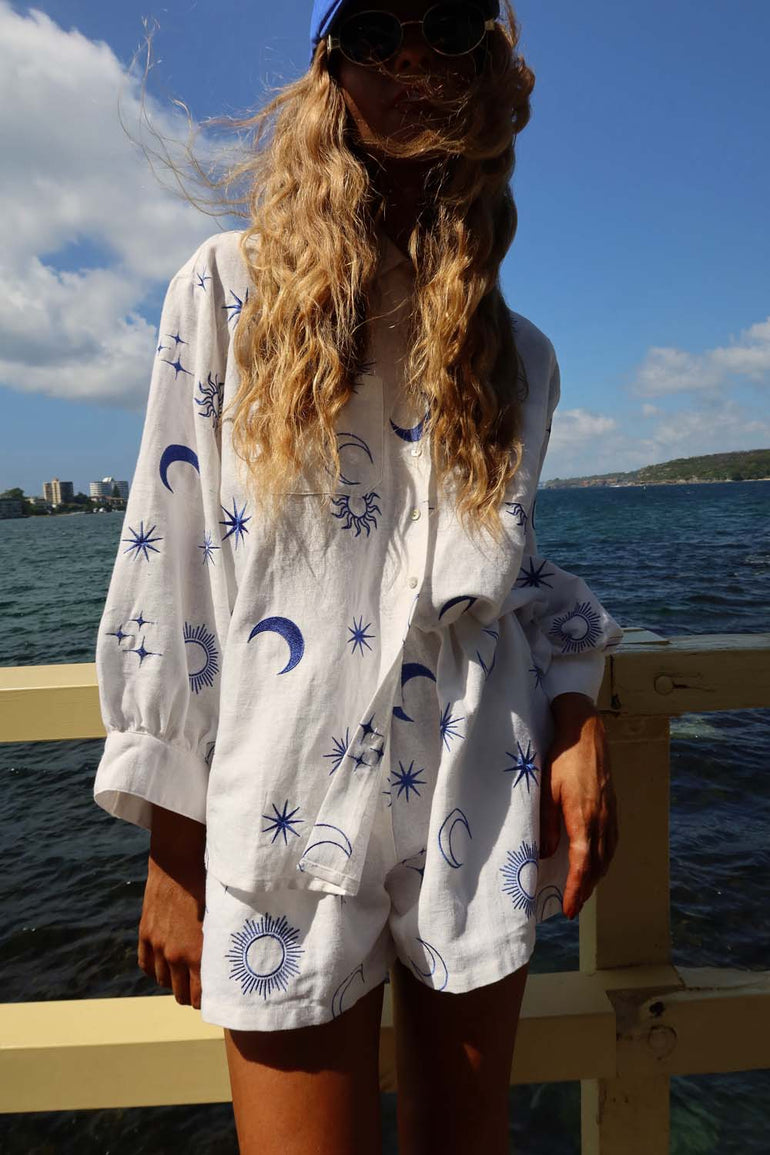La Bohème Girls Calypso Shirt Solstice Santorini