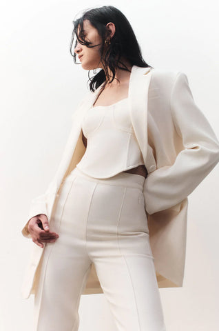 Shona Joy Amura Corset Bustier Cream