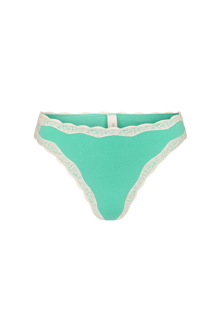 Spell Amour Lace Brief Seafoam