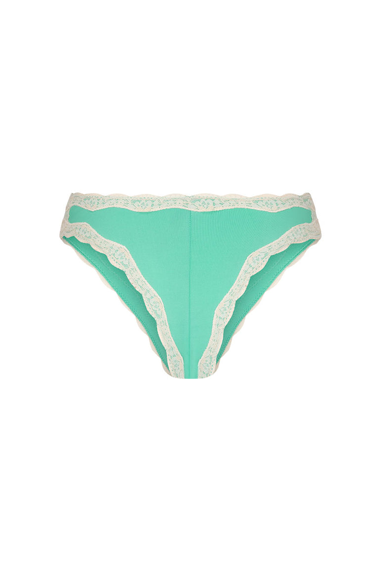 Spell Amour Lace Brief Seafoam