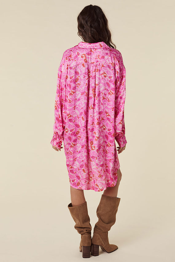 Spell Islamorada Shirt Dress Canyon Rose