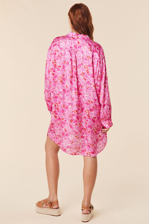Spell Islamorada Shirt Dress Canyon Rose