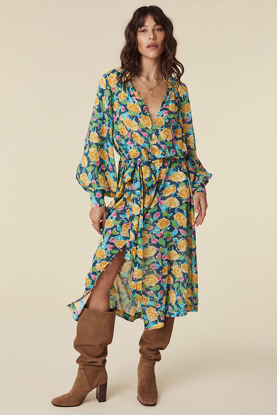 Spell Islamorada Midi Dress Petunia