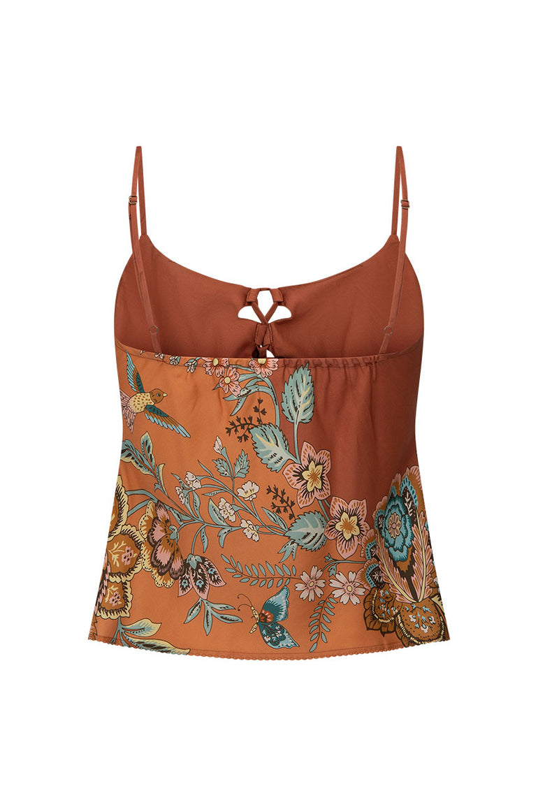 Spell Mojave Lily Lace Up Cami Amber