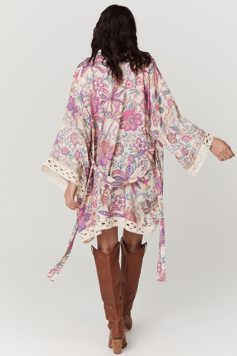 Spell Mojave Lily Short Robe Opal