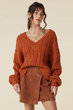 Spell Rolling Hills Knit Jumper Copper