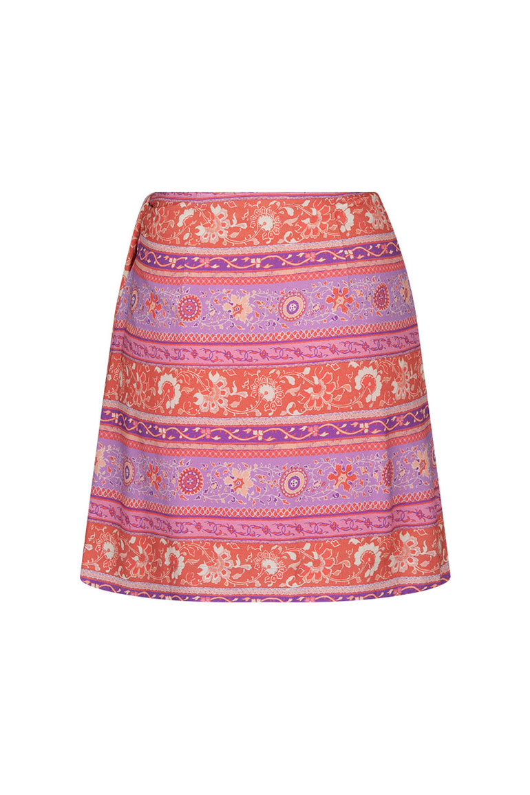 Spell Sunshine Bandit Wrap Mini Skirt Cayenne