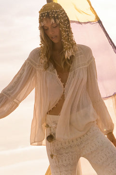 Spell Teodora Blouse White Smoke
