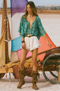 Spell Teodora Short White Smoke
