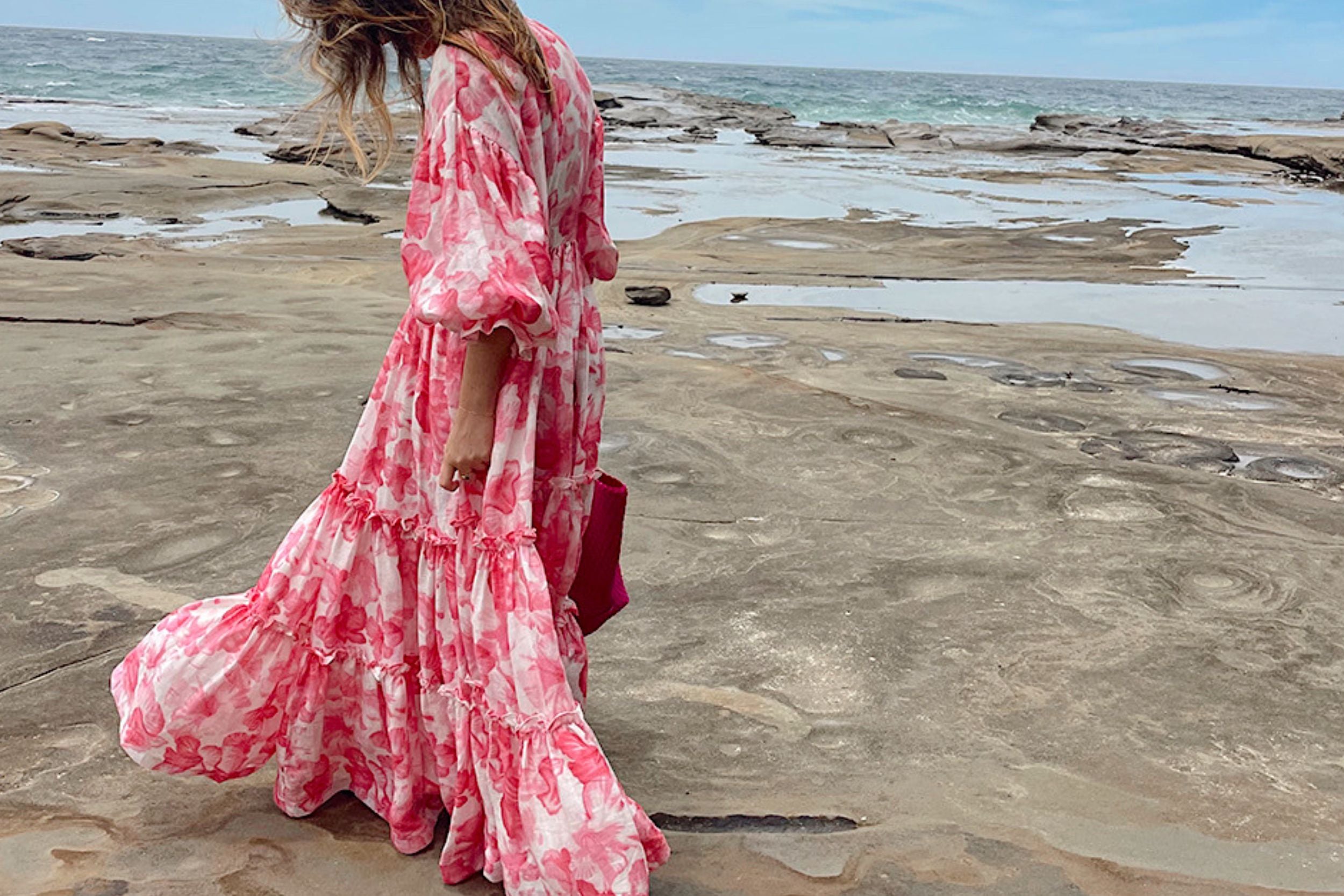 La Bohème Girls Leilani Tiered Maxi Dress Aloha Floral