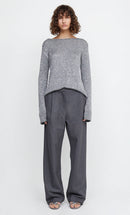 Bec & Bridge Sadie Sequin LS Knit Top Charcoal