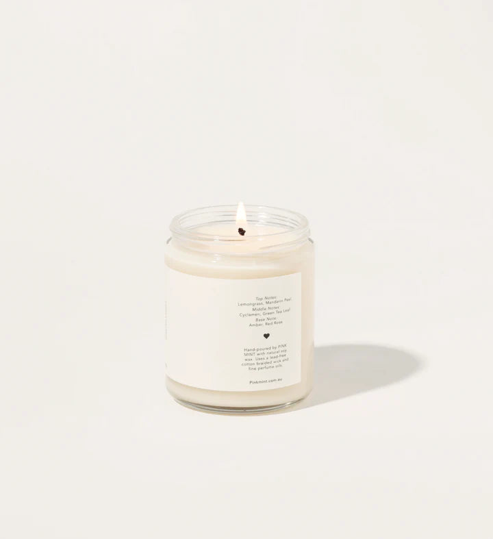 Pinkmint Wild Lemongrass Soy Candle 220g