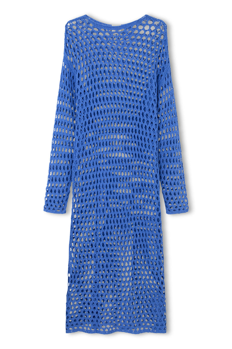 Zulu & Zephyr Crochet Knit Dress Sky