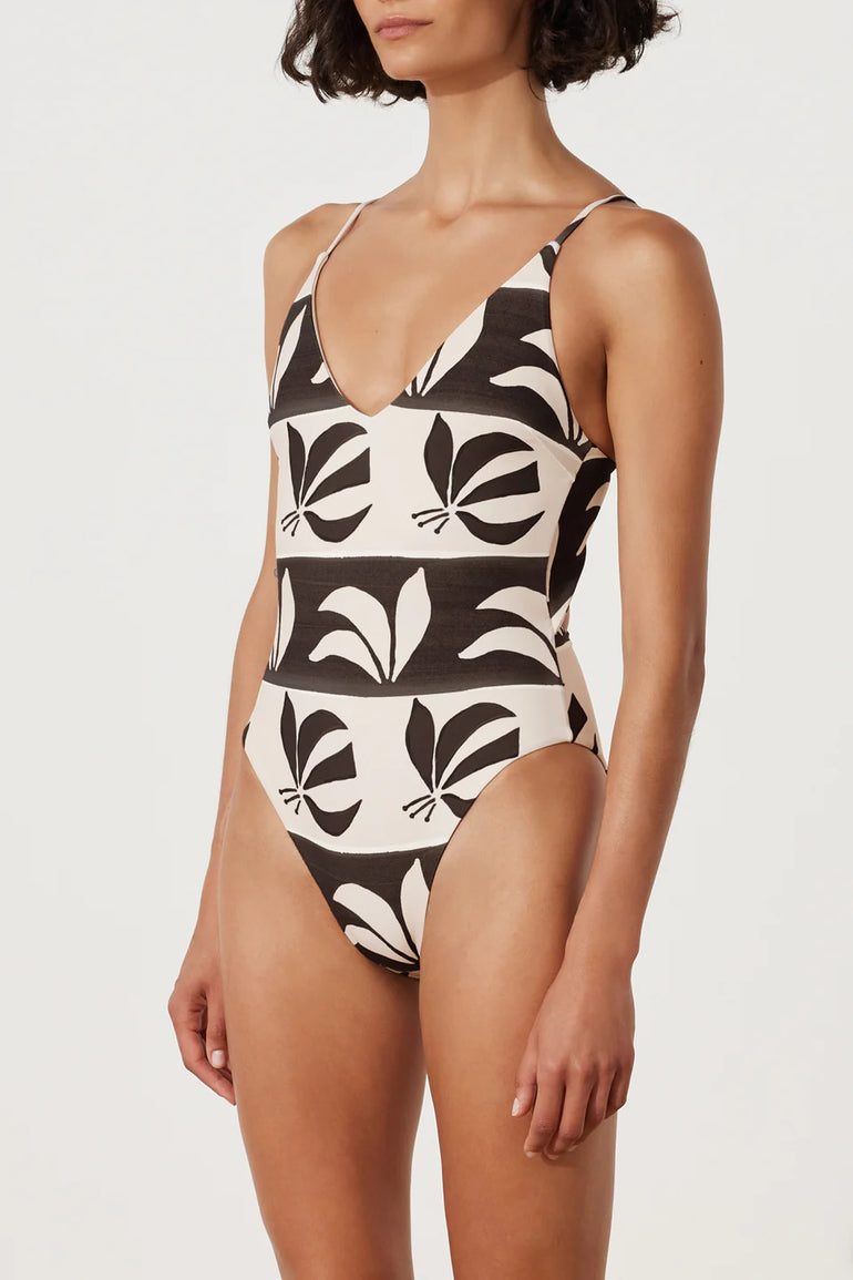 Zulu & Zephyr Iris Palm One Piece