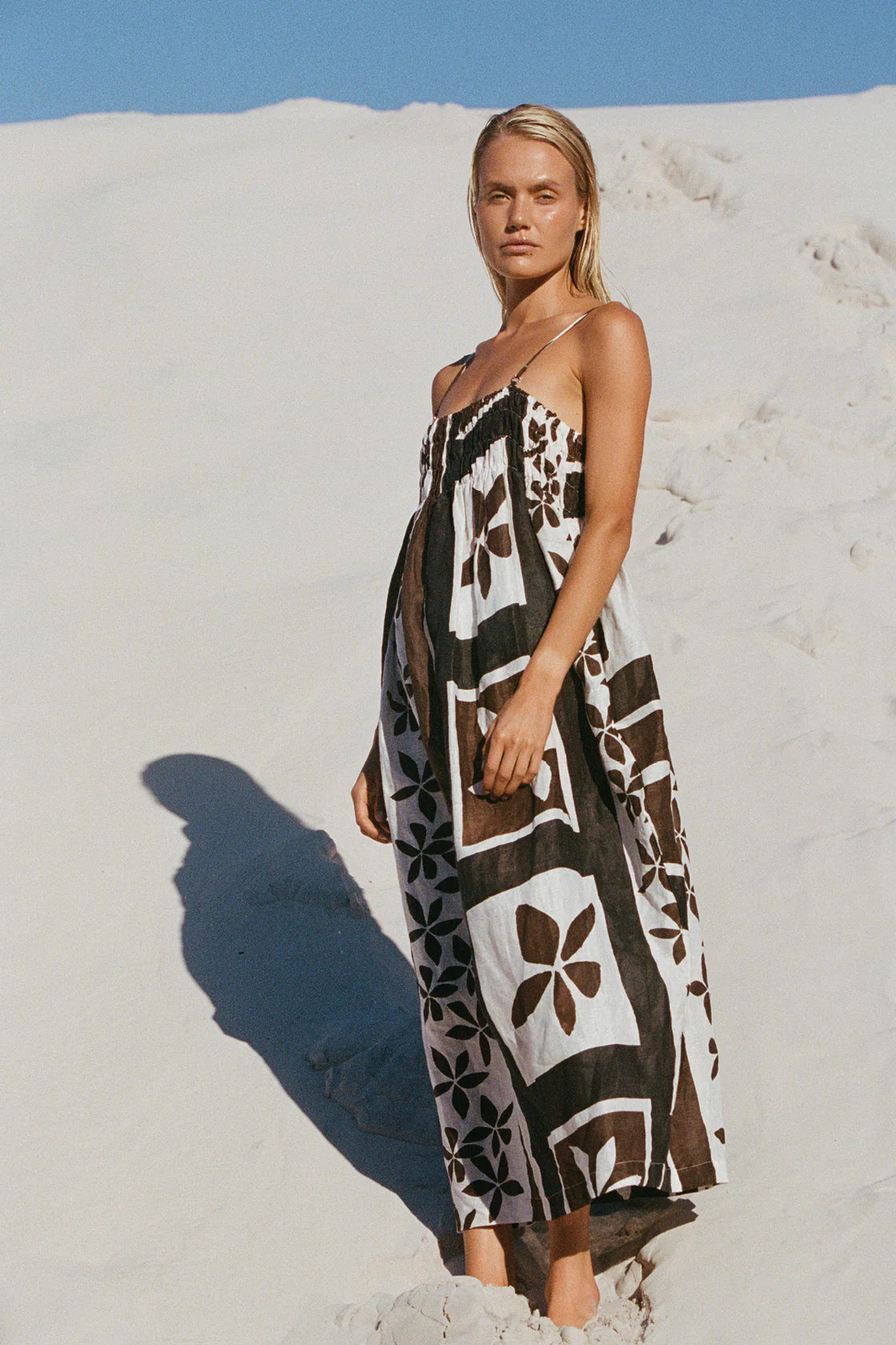 Zulu & Zephyr Sarong Flower Linen Dress