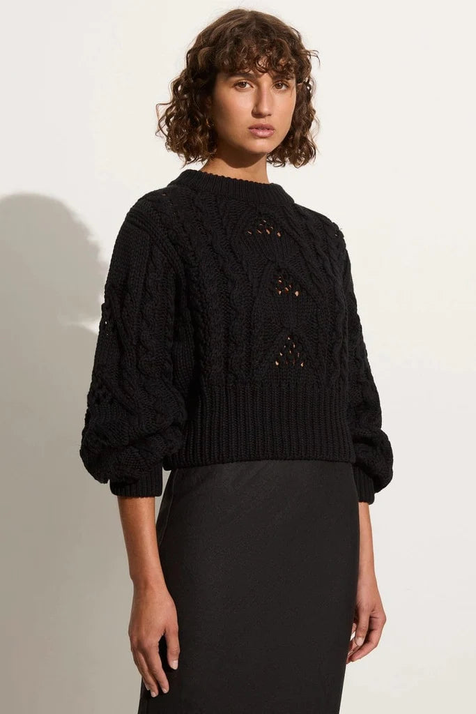 Faithfull The Brand Alanna Knit Jumper Black
