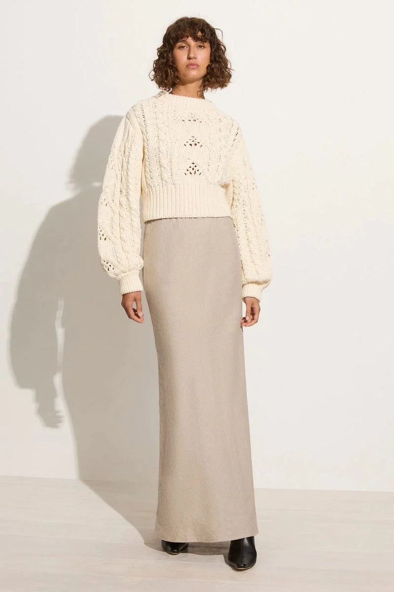 Faithfull The Brand Alanna Knit Jumper Off White