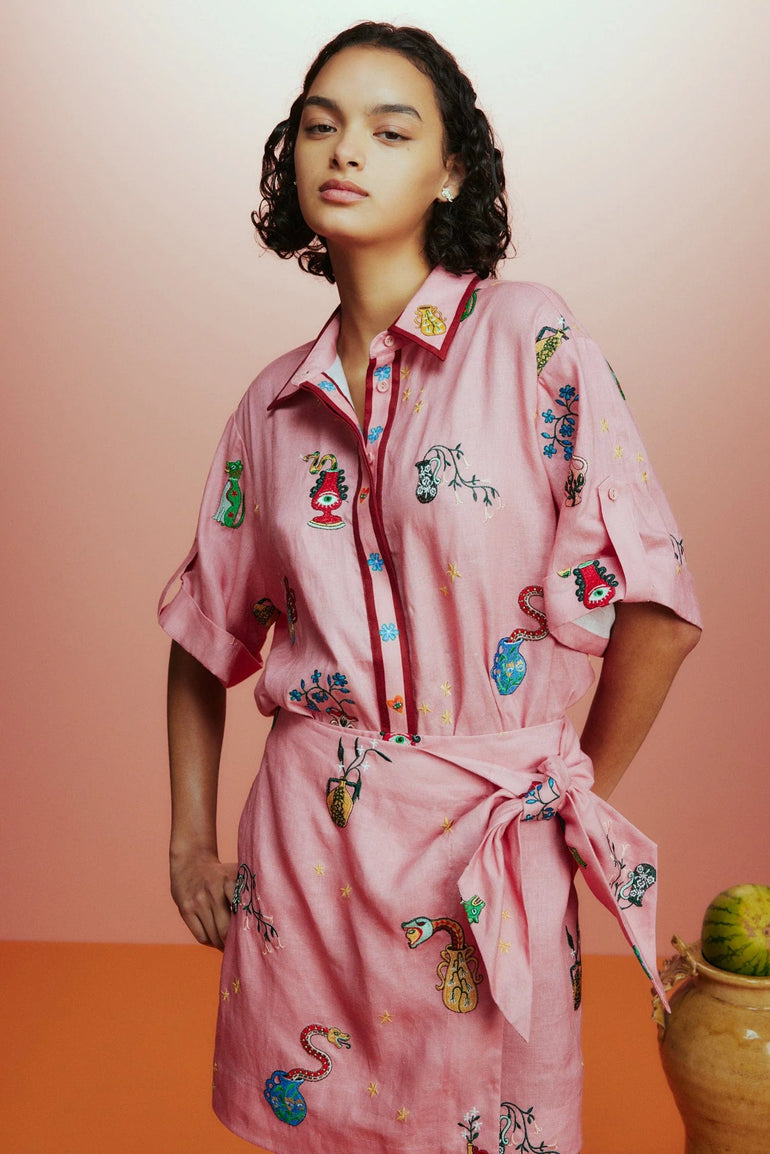 Alemais Timmy Embroidered Shirt