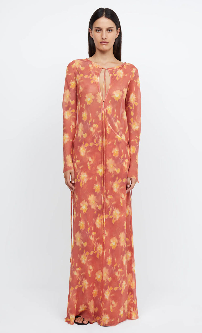 Bec & Bridge Azalea Wrap L/S Maxi Dress Lumen Floral