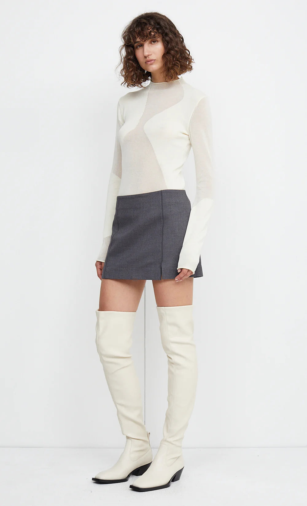 Bec & Bridge Dorothy Knit Skivvy Ivory