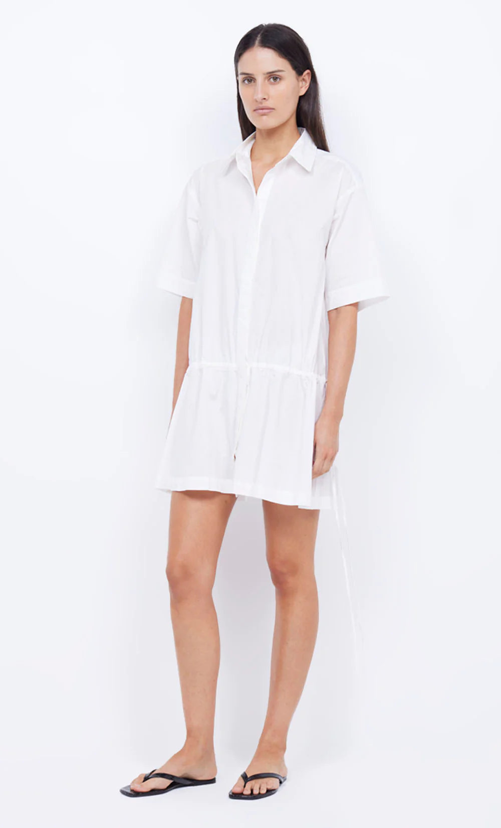 Bec & Bridge Lennox Shirt Mini Dress Ivory
