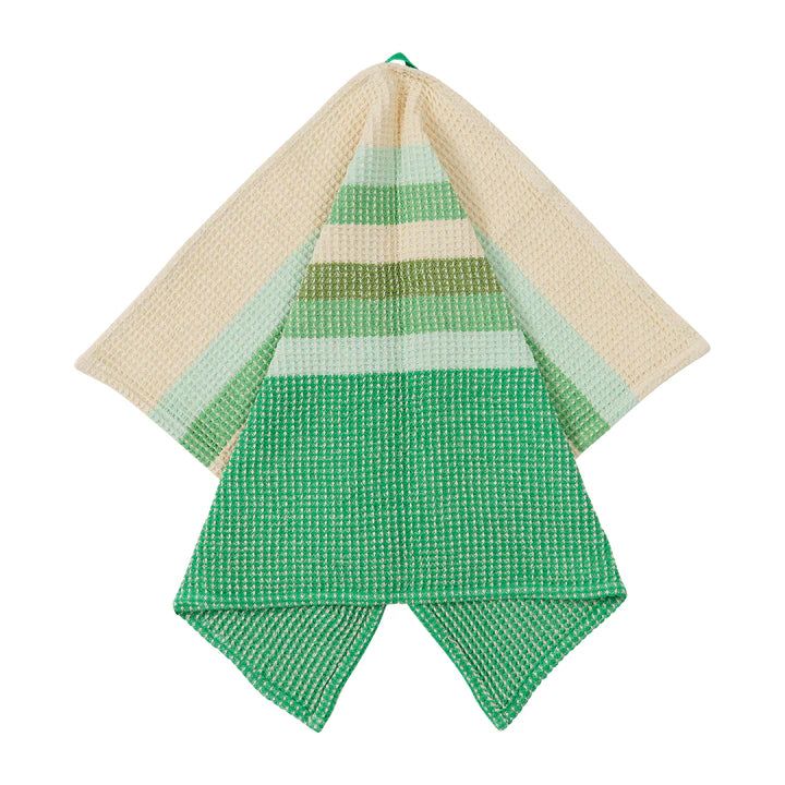 Sage X Clare Delano Stripe Tea Towel Perilla