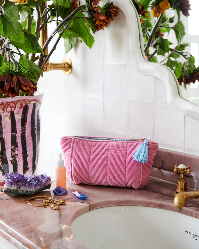 Kip&Co Candy Crush Velvet Toiletry Bag