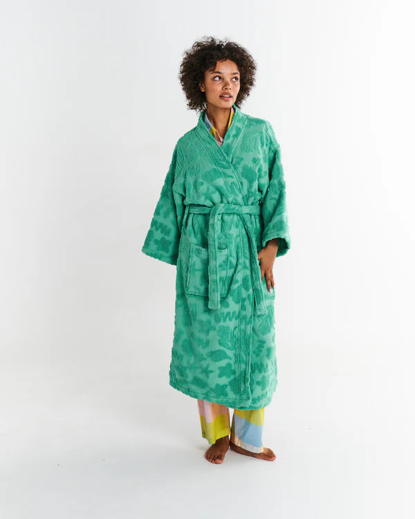 Kip&Co Jade Rock Pool Terry Bath Robe