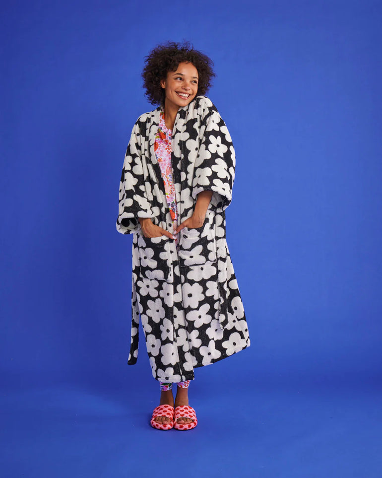 Kip&Co Flower Face Terry Bath Robe