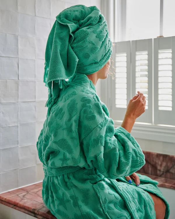 Kip&Co Jade Rock Pool Terry Bath Robe