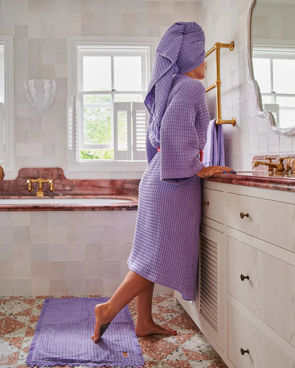 Kip&Co Lilac Waffle Bath Robe